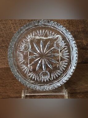 Vintage Princess House Crystal Ashtray-Weighted